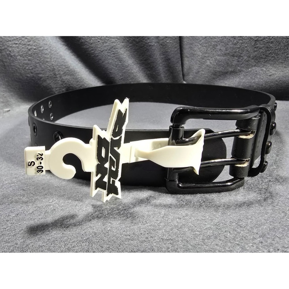 No Fear Black‎ Belt Studded Silver Tone Detail Small S 30-32 New Skater Grunge